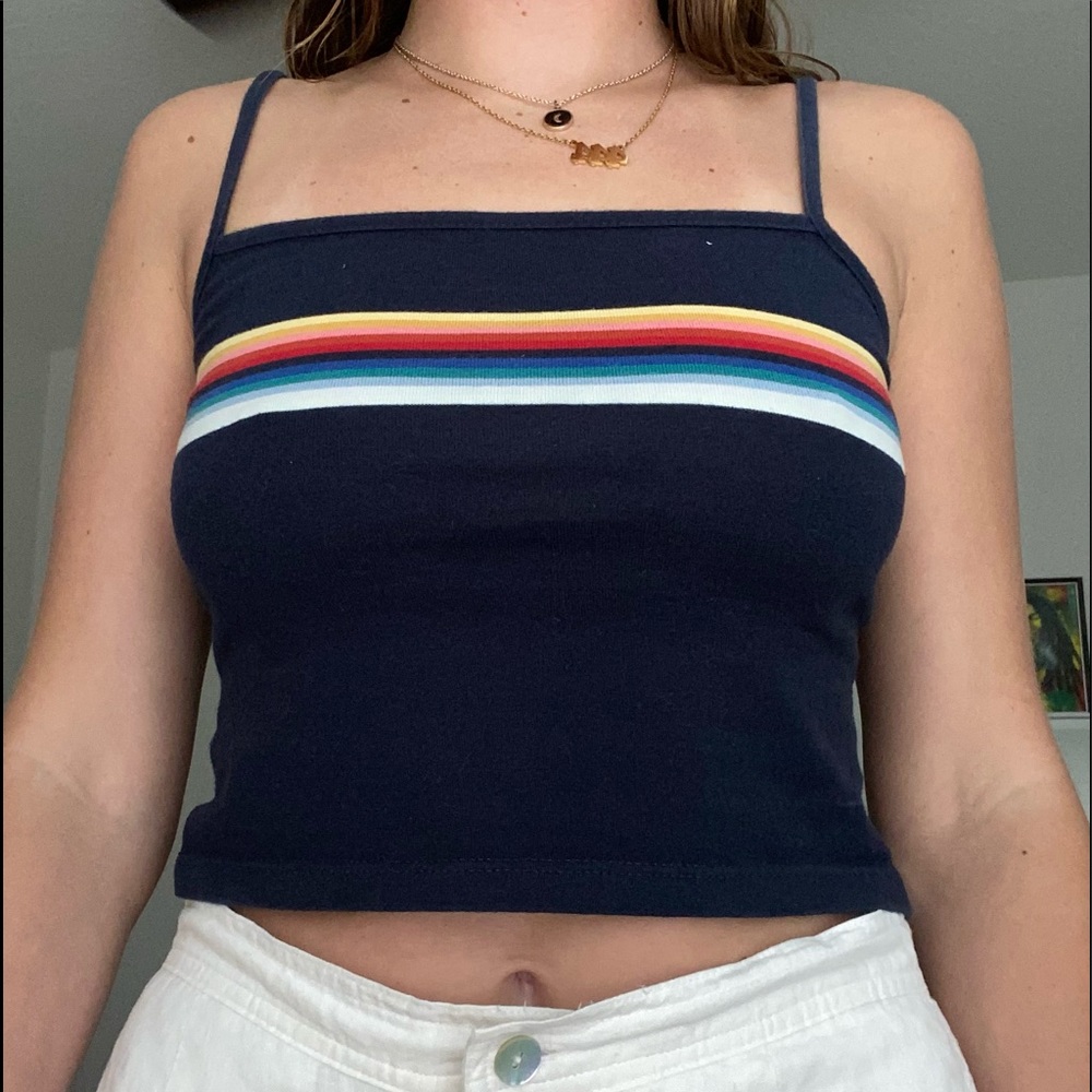 Rainbow Striped Tank